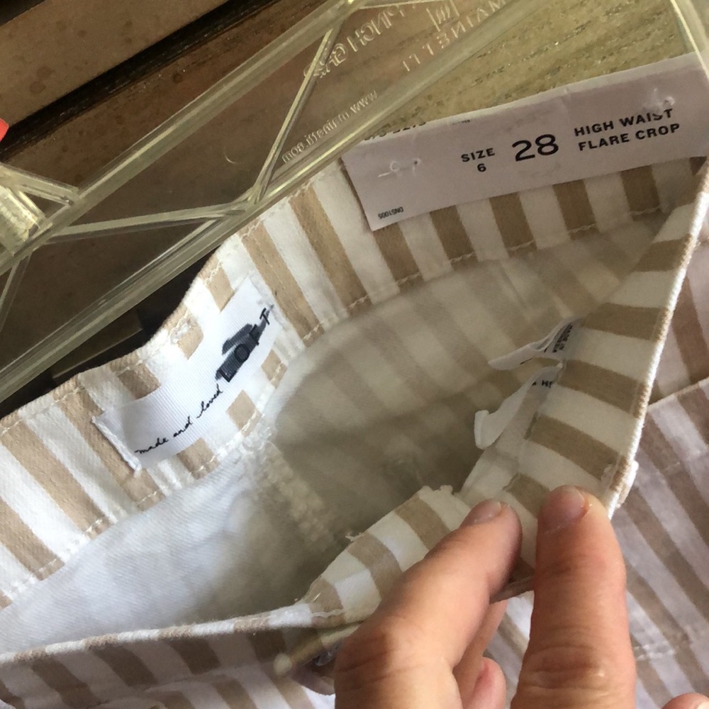 New Loft high waist flare crop, size 6/28 - Picture 8 of 10